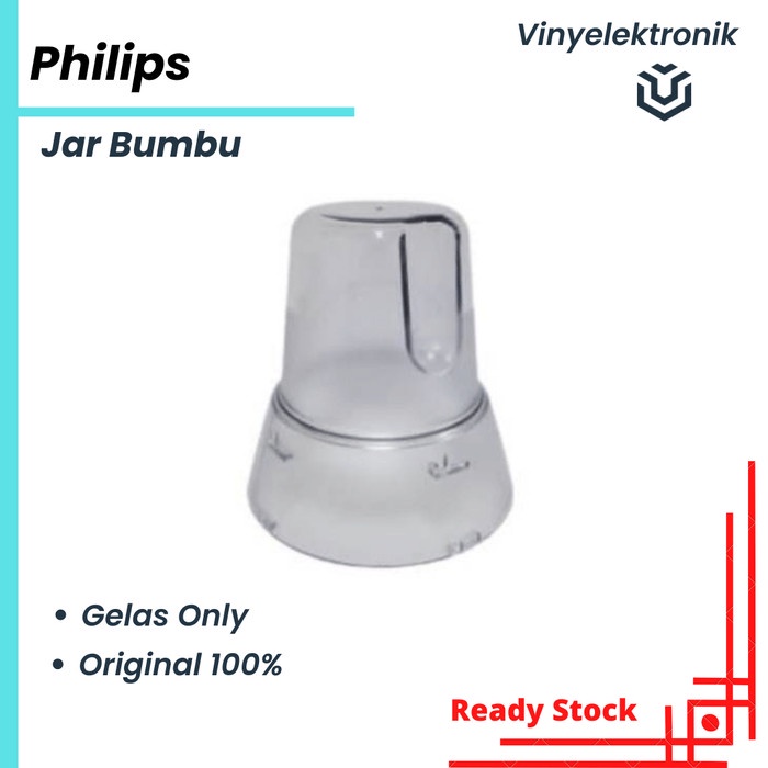 Philips Tabung Gelas Dry Mill HR2056 HR2057 Bumbu Jar HR 2056 2057 Ori