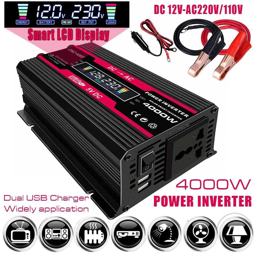 Vingtank Car Power Inverter DC 12 V to AC 220 V 4000 W - CMZ-4000