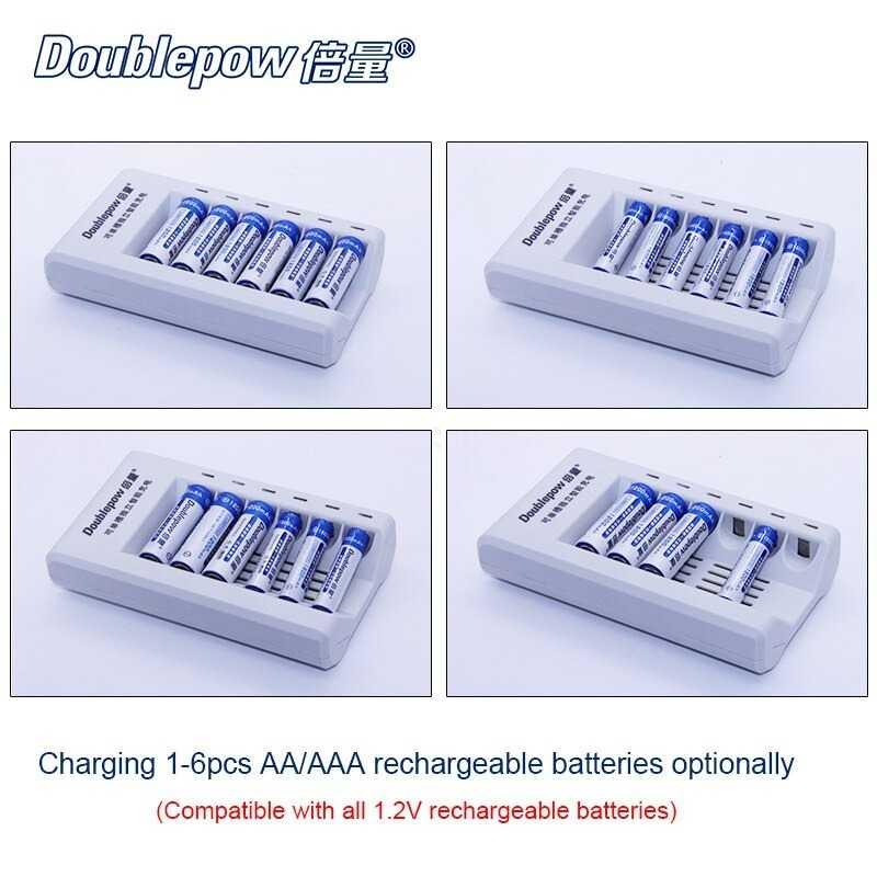 Doublepow Charger Baterai 6 Slot Rapid Charger AA/AAA Ni-Mh Ni-Cd DP-K206 Batu Baterai Aa Batu Baterai Aa Charger Batere Charger Batere Batu Baterai Cas Batu Baterai Cas Cas Baterai Kotak Cas Baterai Kotak Charger Baterai Kotak Charger Baterai Kotak Charg