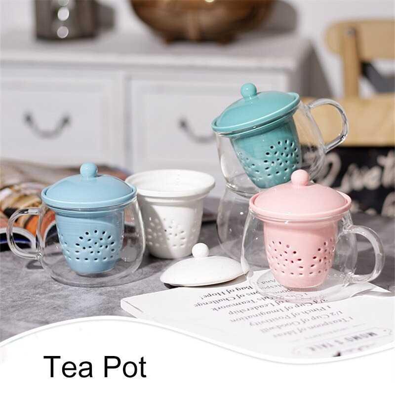 TOCACH Teko Pitcher Teh Glass Teapot Maker 360ml with Infuser - 301TCF