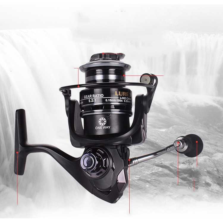 Debao Fishman Spinning Reel 5.2:1 12+1 Ball Bearing LURE 3000 Pancing Reel Power Handle Ril Pancing Reel Pancing Power Handle Pancing Casting Rell Pancing Power Handle Casting Reel Pancing Mini Reel Casting Reel Baitcasting Real Pancing Power Handle Rell