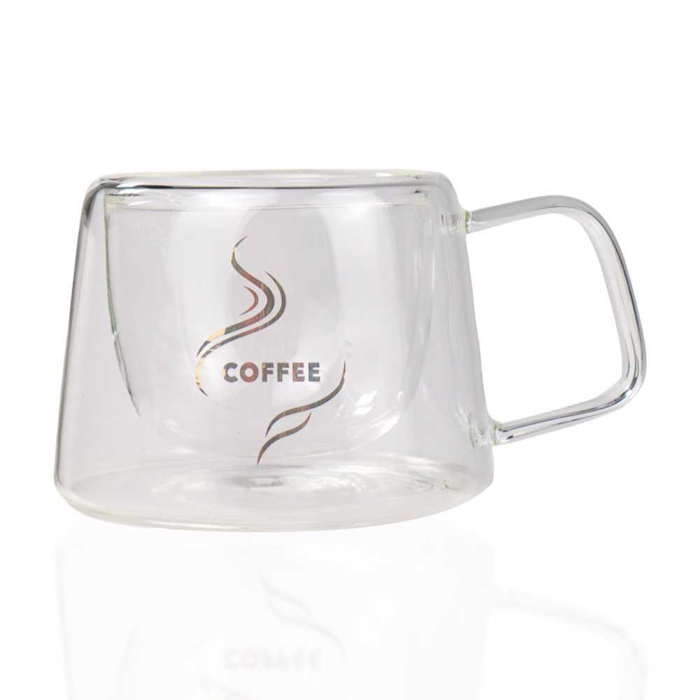 One Two Cups Cangkir Kopi Anti Panas Double-Wall Glass Dome 170ml