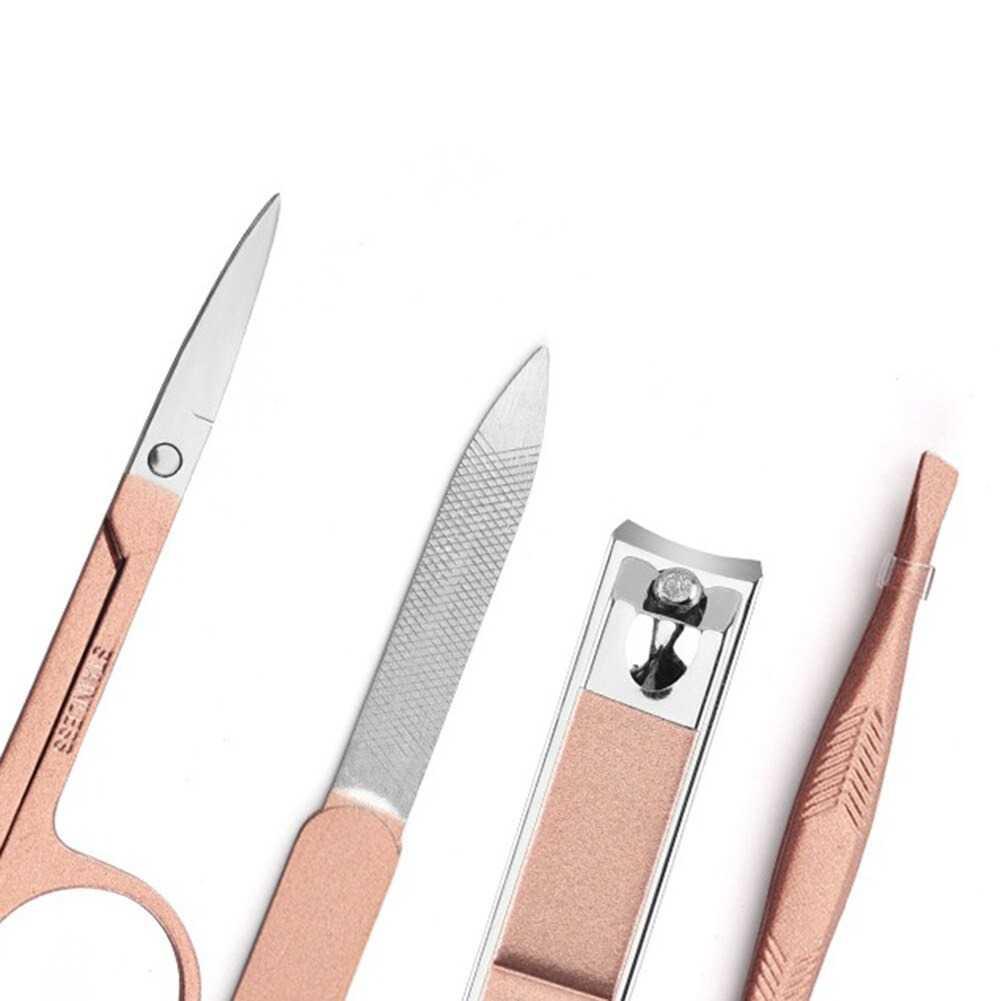 Set Gunting Kuku 4 PCS AT FASHION Nail Art Manicure Pedicure MGJ2-18 Gunting Kuku Baby Manicure Set Aksesoris Anak Gunting Kuku Bayi Baby Safe Gunting Kuku Set Stainless Original Potong Kuku Bayi Elektrik Gunting Kuku Cantengan Kuku Jempol Kaki