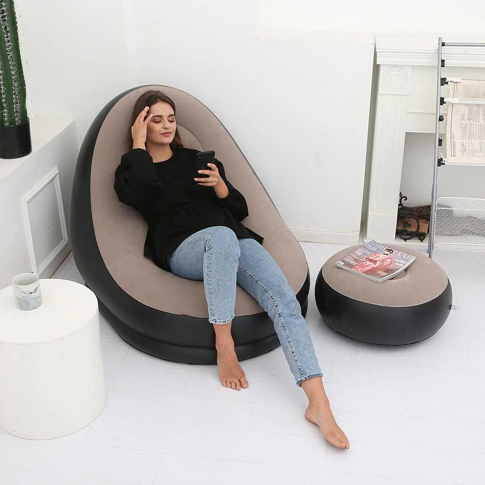 Senyoubao Sofa Malas Inflatable Isi Angin dengan Bantalan Kaki - 81003