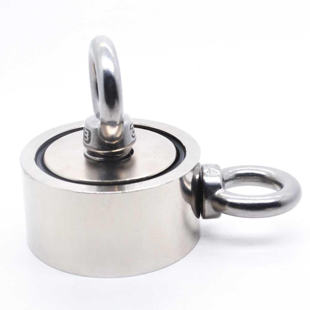 HYSAMTA Magnet Gantungan Double Round Hook Strong Neodymium 75mm - D75 Gantungan Baju Baju Bayi Rak Baju Anak Hanger Baju Putih Gantungan Baju Dinding Gantungan Baju Berdiri Gantungan Baju Bayi Rak Gantungan Baju Kayu Putih Hiasan Dinding