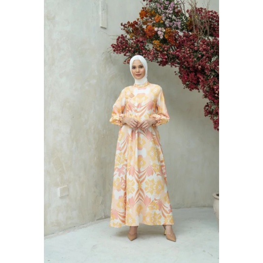 WEARING KLAMBY SHEILA DRESS LEMONGRASS L