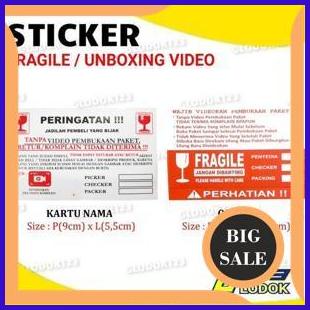 

Stiker Label Video Unboxing Sticker Fragile Pecah Belah limited stock 29M4R23
