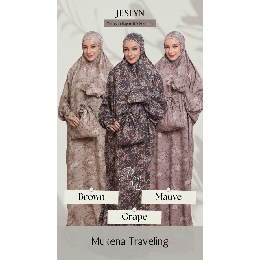 Limited Mukena Dewasa 𝐑𝐲𝐧 𝐑𝐚𝐲𝐲𝐚𝐧 𝐎𝐟𝐟𝐢𝐜𝐢𝐚𝐥 Mukena Rayyan Terusan Jeslyn Series Mukena Dewasa Travelli