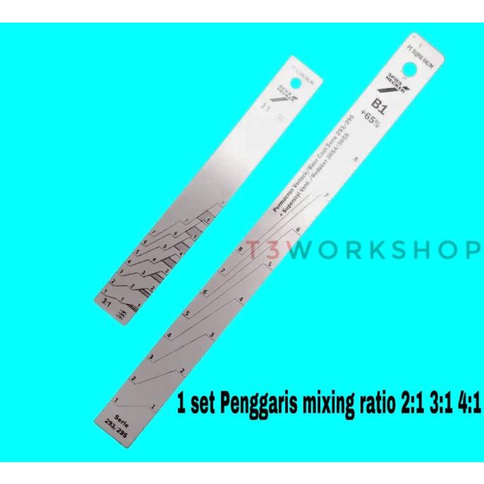 

Paint mixing stick penggaris ukur ratio 2:1 3:1 4:1