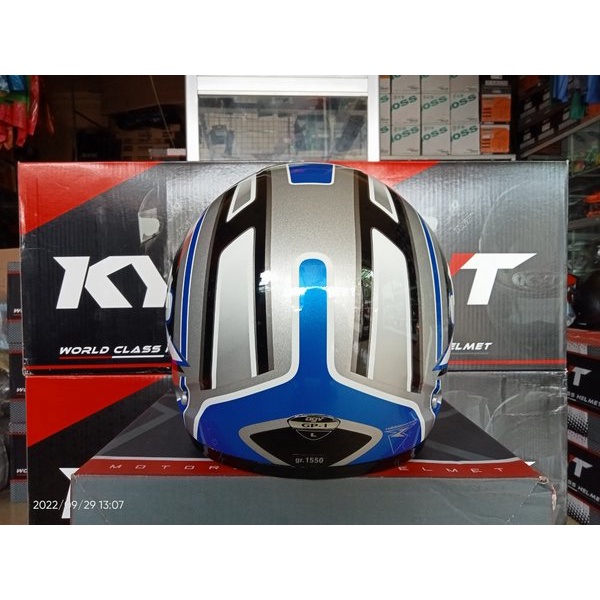 Helm Agv Gp-1 R07 Black/Blue/Silver Agv Full Face Agv