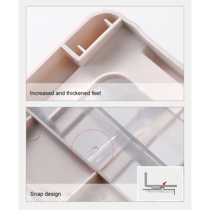 Storage Box Organizer Plastik Portable Tempat Kosmetik Make Up