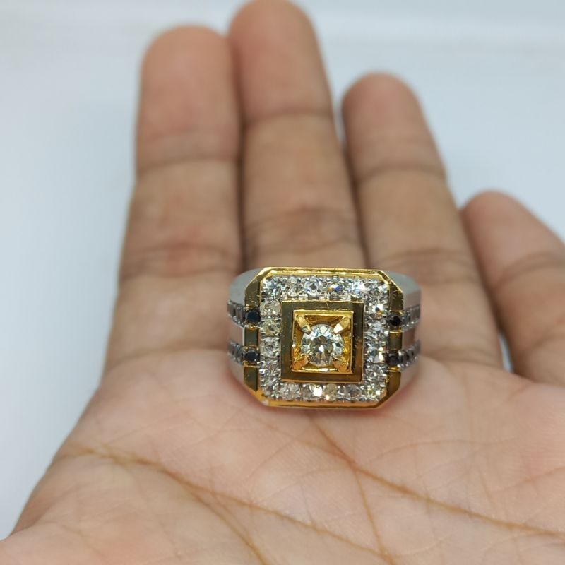 cincin pria berlian banjar  super mewah free memo
