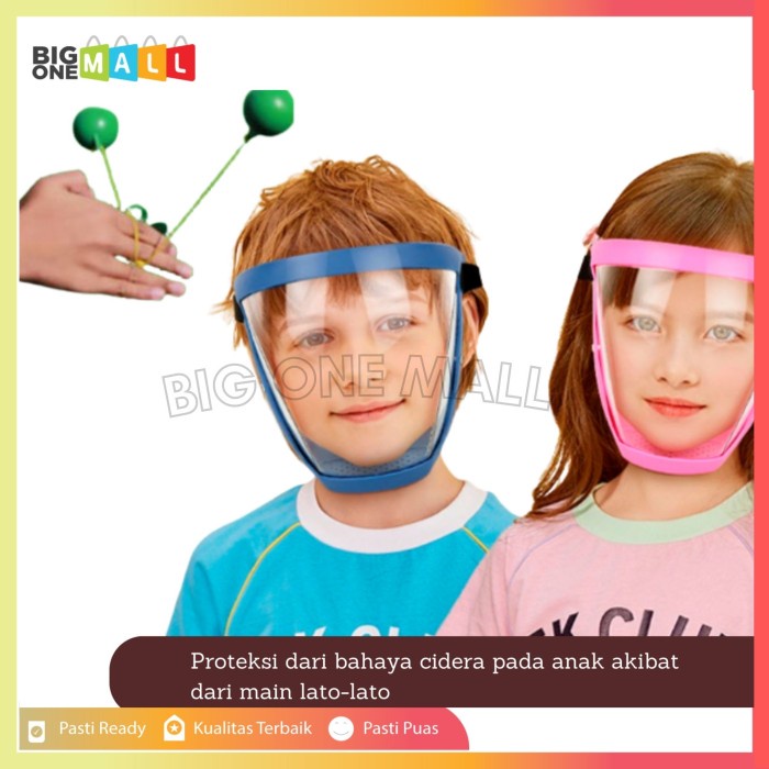 FACE SHIELD Acrylic Full Face, Face Protector Akrilik Pelindung Wajah - Reject Pecah