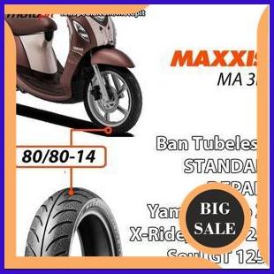Maxxis MA3D 80/80-14 Ban Depan Standar Yamaha Fino Soul GT Mio Z S 125 tools n parts 29M4R23