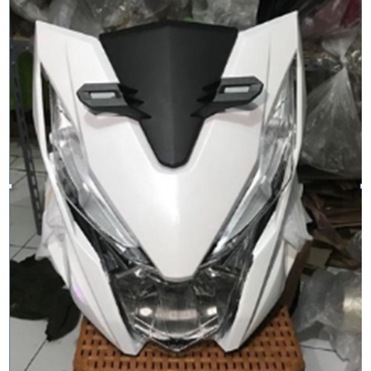 TAMENG COVER DEPAN LAMPU DAN SEN BEAT STREET ECO 2019 PUTIH SEPERTI ORI