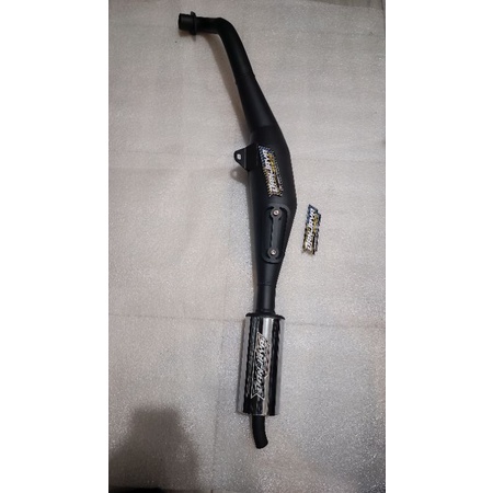 Knalpot f1zr Fizr Danjaya Standart racing Perut Hitam Tameng