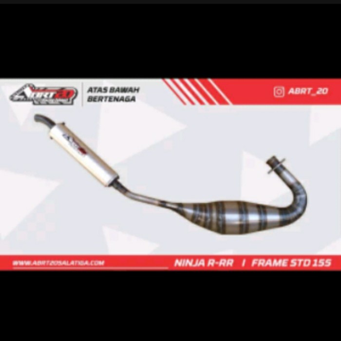 Knalpot Abrt20 Ninja R Rr Galvanis Spek Racing Freme Standar 155