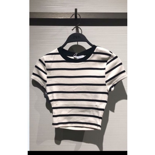[JASTIP] T-Shirt Wanita Zara/T-Shirt Crop Zara/Kaos Crop Zara