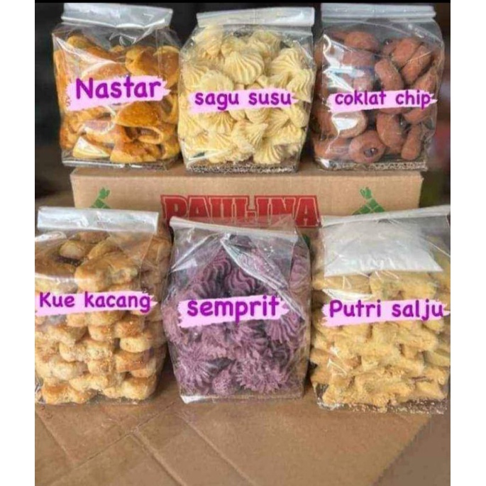 

Kue Paket Lebaran isi total 3kg Kue kering