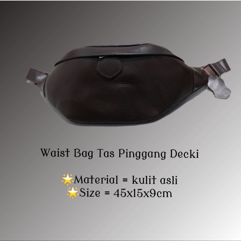 BARU Tas KULIT ASLI WB Tas Pinggang kualitas EXPORT pria cowok