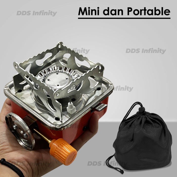 Kompor Camping Gas Kotak Mini Portable Stove Gas Kompor Portable - MA-100S SELANG