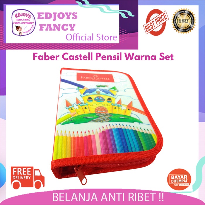 

Terlaris Pensil Warna / Colour Pencil Set Faber Castel New Product 24 Warna