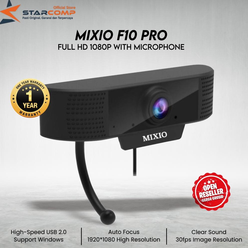 Webcam  MIXIO F10 PRO Full Hd 1080P With Microphone FULL HD