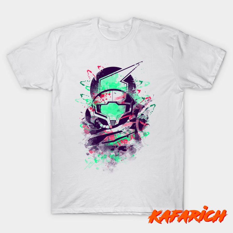 Kaos Custom Popular Watercolor Bounty Hunter Metroid Nintendo Samus Aran Video Game