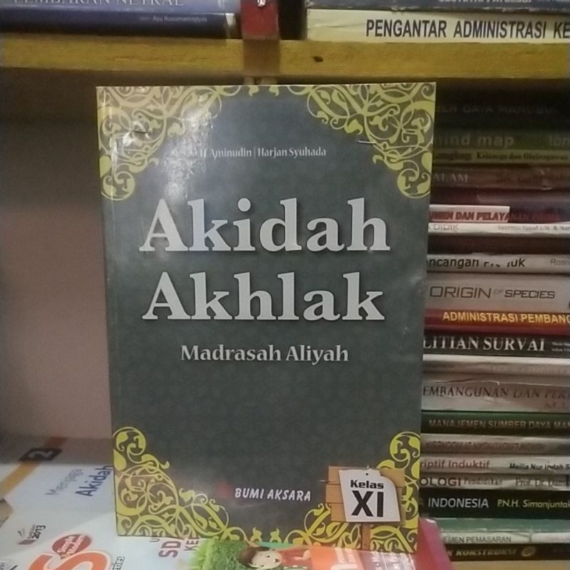 buku akidah akhlak kelas 11 Madrasah Aliyah