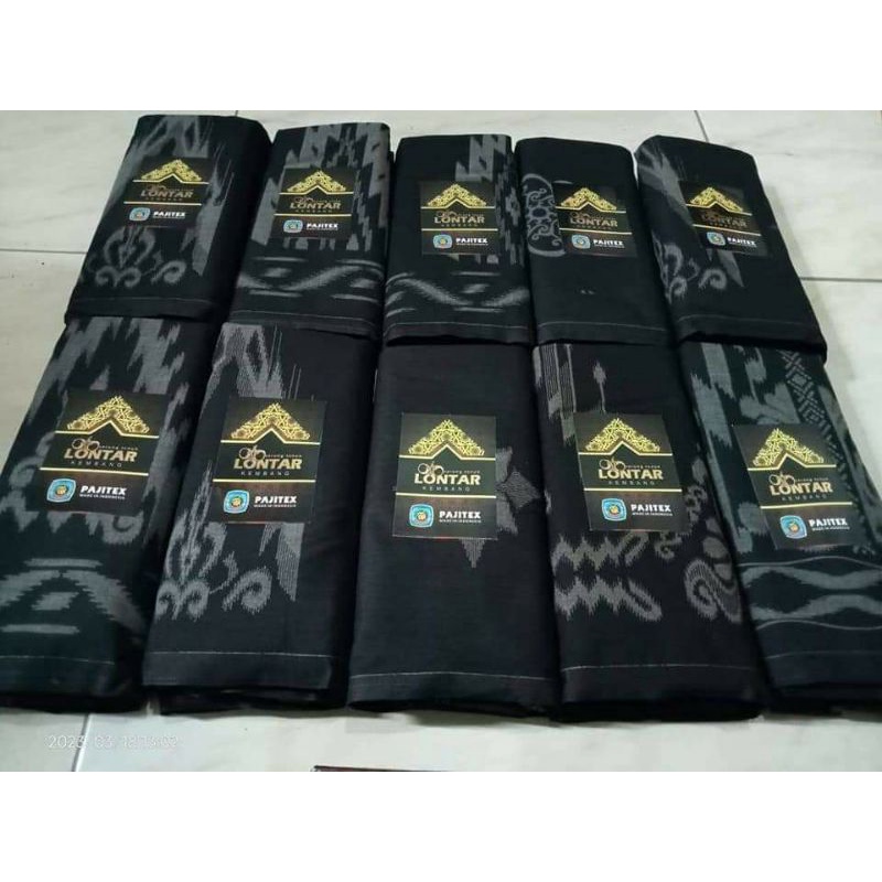 sarung mangga lontar kembang hitam