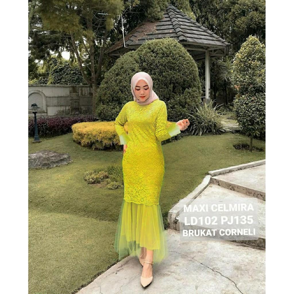 FASHION MAXI CELMIRA BRUKAT  / COD / MAXI BRUKAT WANITA / MAXI WANITA KONDANGAN /GAMIS/MAXI TERLARIS