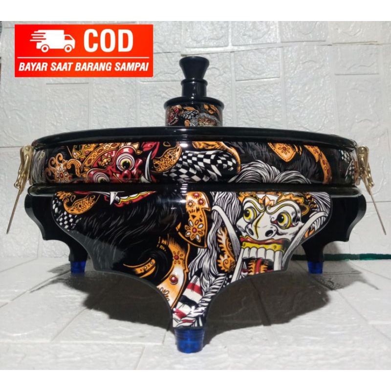 TEBOK KANDANG LOVEBIRD PVC BATMAN MOTIF BARONG