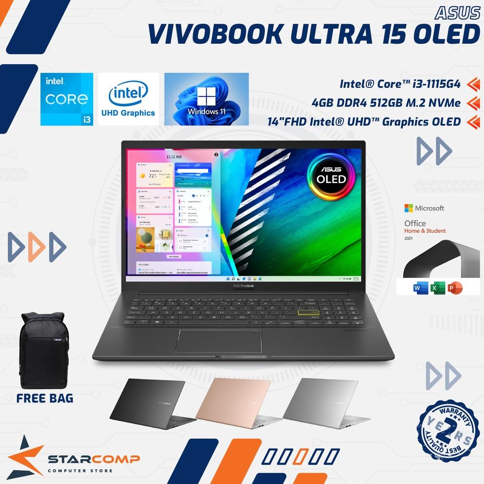 ASUS VivoBook Ultra 15 K513EA I3-1115G4 8GB 512GB 15.6" FHD OLED OHS