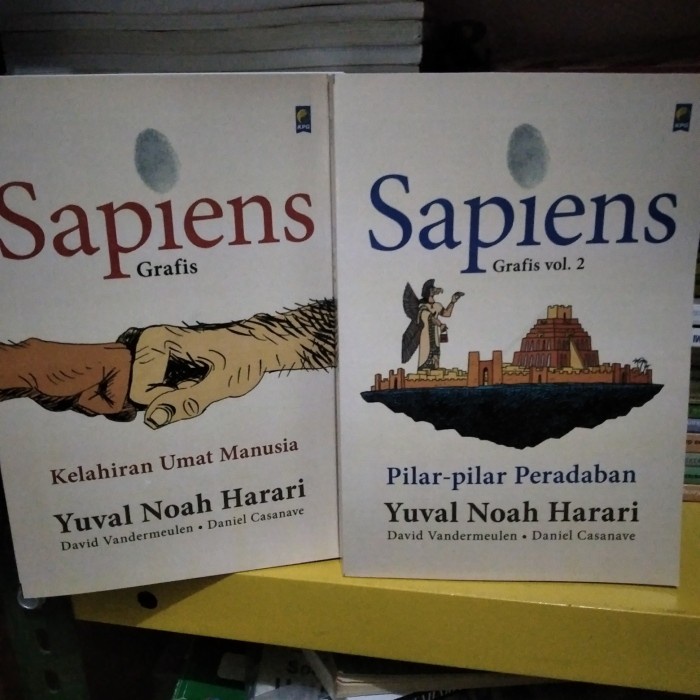 Terlaris Satu Paket 2 Buku Sapiens Grafis Vol 1 & 2 By Yuval Noah Harari