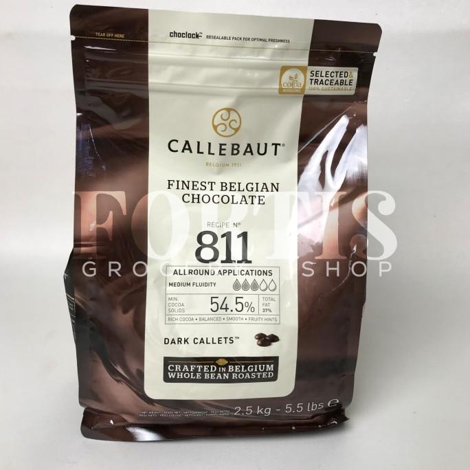 

[BUKAN REPACK] Callebaut 811 Dark Chocolate 54,5% Size 2,5 Kg
