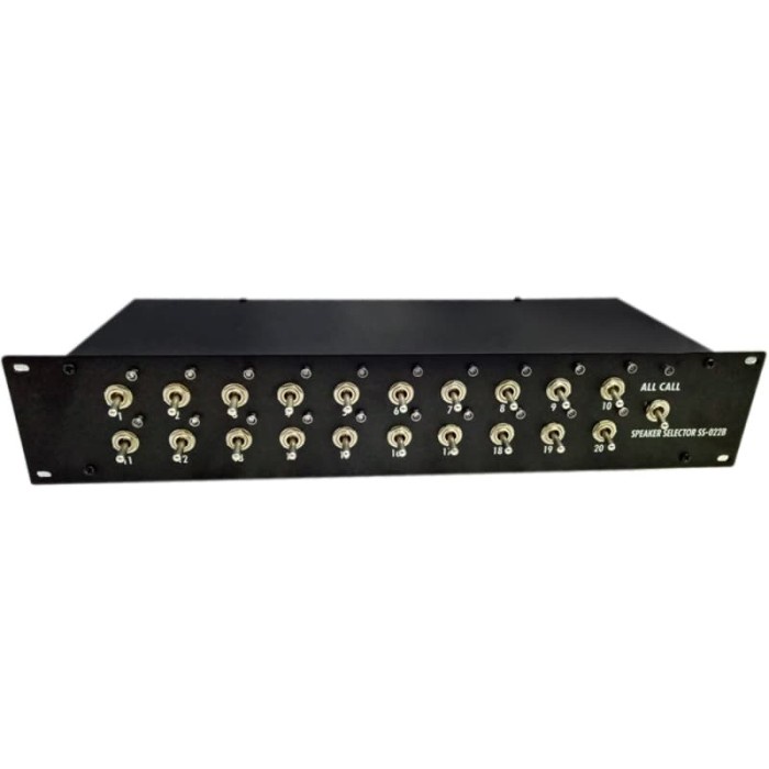 SPEAKER SELECTOR 20CHANNEL 20CH PA SYSTEM TOA CUSTUM 20 ZONE