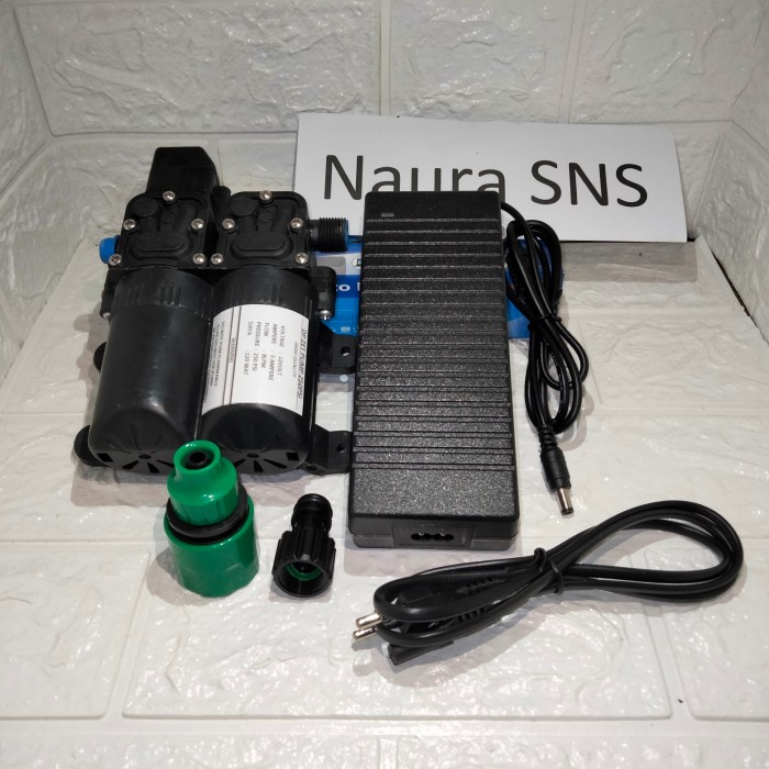 DINAMO PUM POMPA AIR DC 12V 250PSI DAN ADAPTOR 12V 10A FLOW 8LPM