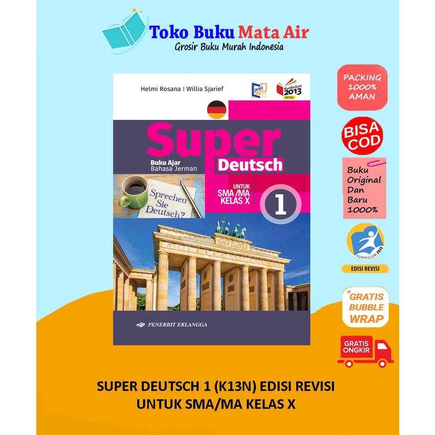 

BEST SELLER SUPER DEUTSCH UNTUK SMA/MA KELAS 10 11 12 K13N ERLANGGA