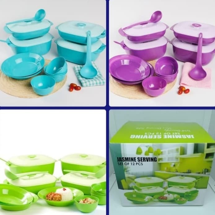Terlaris Jasmine Serving Set / Prasmanan Set/Wadah,Piring,Mangkok