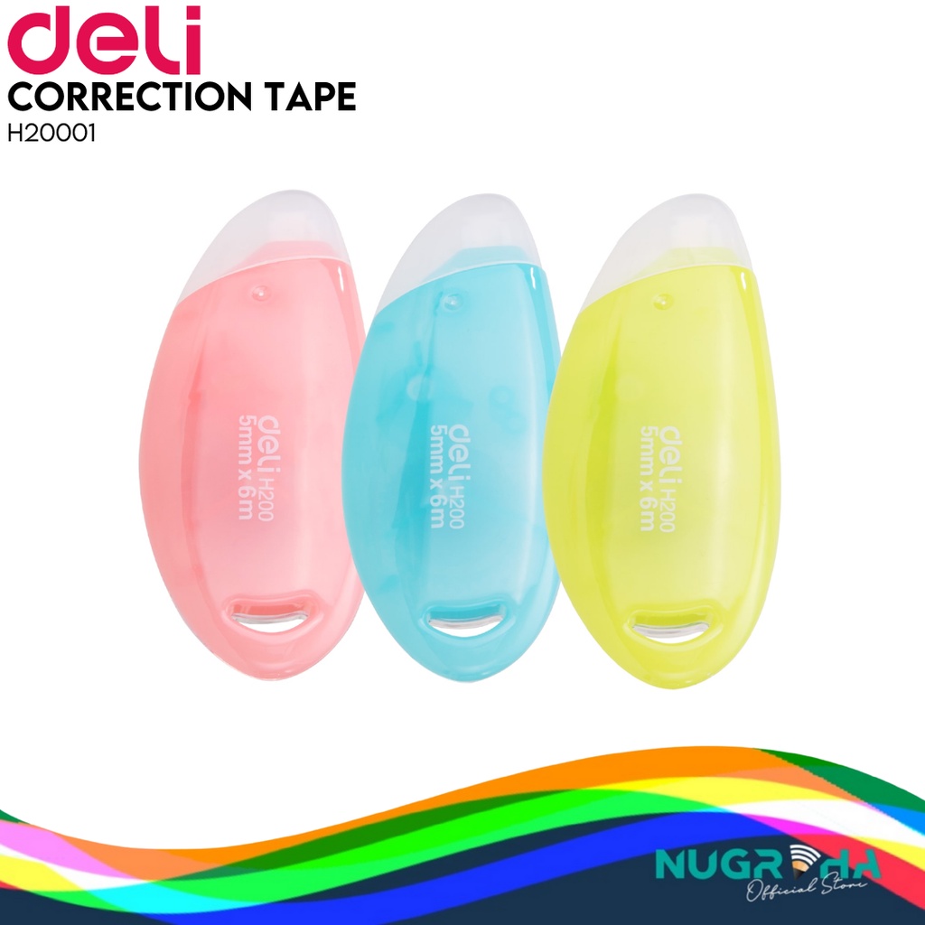 

Deli Correction Tape / Tip Ex Kertas 6 M H20001
