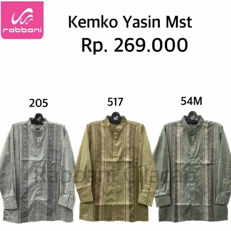 Kemko YASIN MST RABBANI - BAJU KOKO TERBARU - Kemko Rabbani Terbaru - Baju Koko Rabbani - Baju Musli