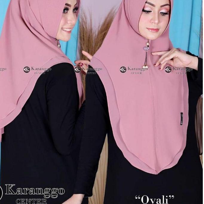 hijab ovali by karanggo center/ khimar seruty/original karanggo center
