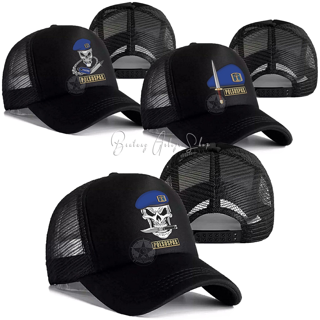 (Exclusive) Topi POLSUSPAS - Polisi Khusus Permasyarakatan Light Gold