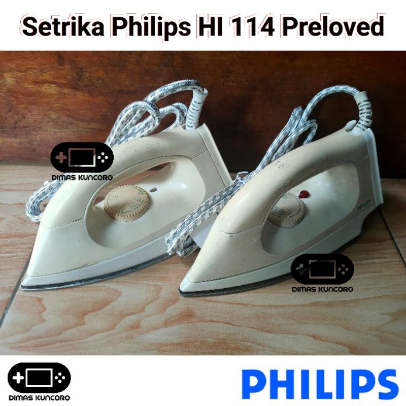 Setrika Philips HI 114 HI114 Bekas Berkualitas Anti Lengket