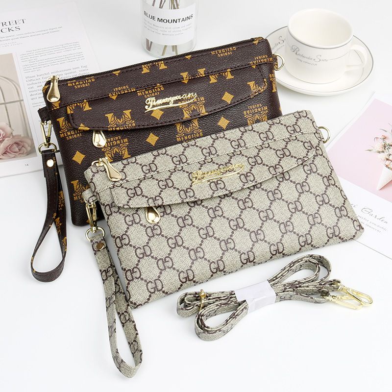 Sera Tas Selempang Wanita Fashion Kasual Wanita Clutch Bag Tas Kecil Kapasitas Besar Dompet Koin Ponsel Dompet Panjang