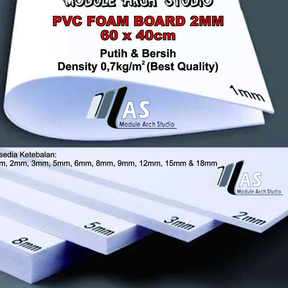 ✓ PVC 2mm / PVC Foam Board 2mm 60x40cm
