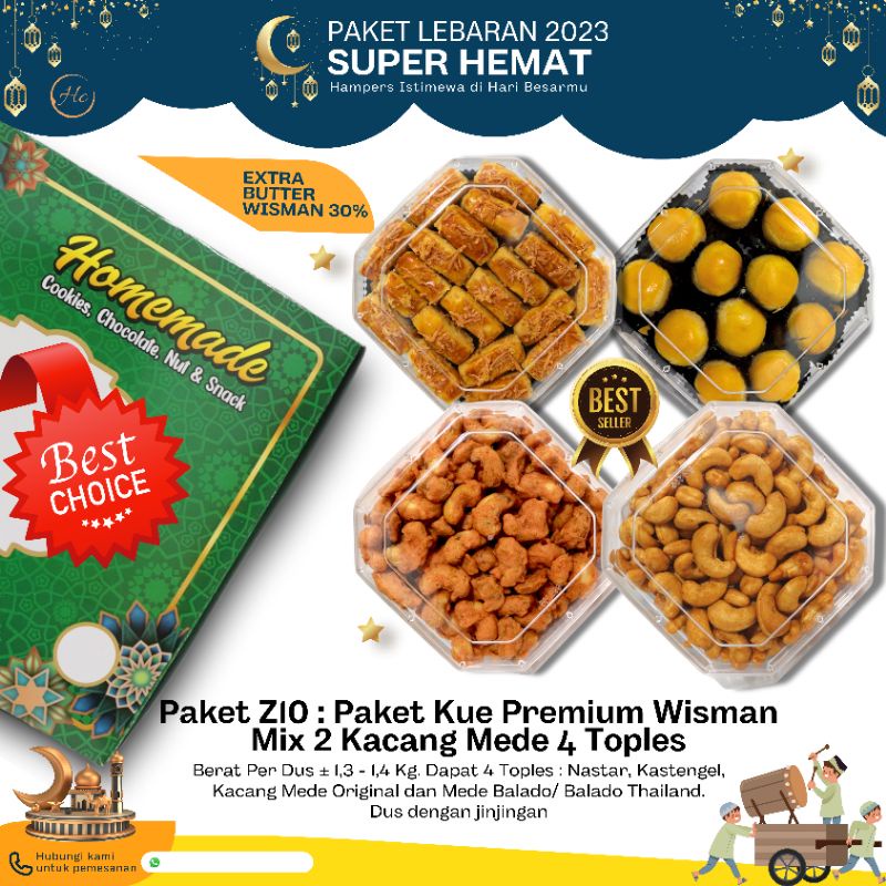 

Hampers / Hampers Lebaran / Parcel Kue + Coklat / Hampers Lucu