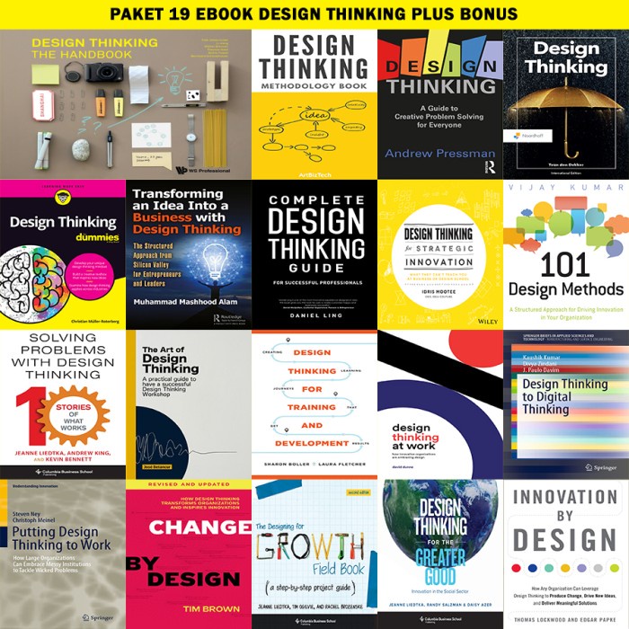 

Paket 19 Ebook Design Thinking dan Bonus