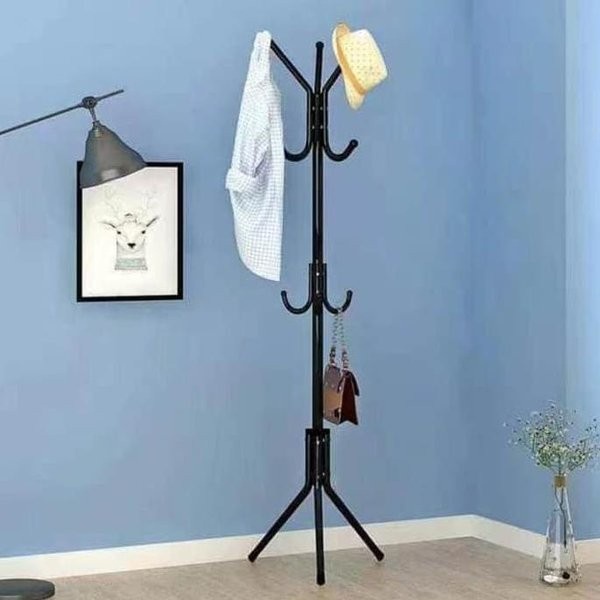 hanger Multifunction Stand Hanger/Gantungan Berdiri/Hanger Gantungan Baju Tas - SH-Hitam, no-bubble(