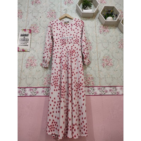 gamis preloved NMR BY NAMIRA Dress second pl muslimah syari maxy umbrella muslim